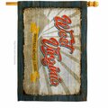 Guarderia 28 x 40 in. West Virginia Vintage American State House Flag with Double-Sided Horizontal  Banner GU3921980